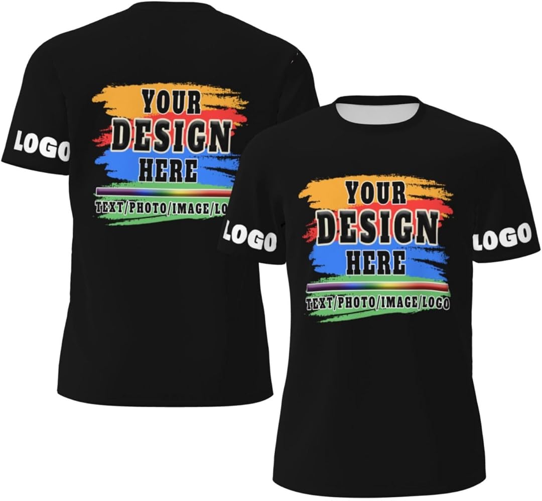 Custom Adults T-Shirts – Add Your Logo or Photos (UNISEX)